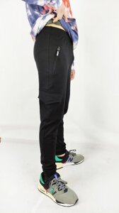 Спортивні чоловічі Джосери з накладними кишенями двунітка з манжетами S, M, L, XL, XXL Код / Артикул 64 11178