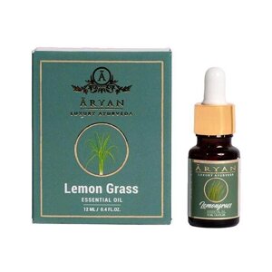 Ефірна олія Лемонграсса (12 мл), Lemon Grass Essential Oil, Aryan Під замовлення з Індії 45 днів. Безкоштовна доставка.