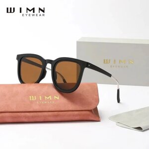 Жіночі складні сонцезахисні окуляри WIMN N1115 Black Brown Код/Артикул 184