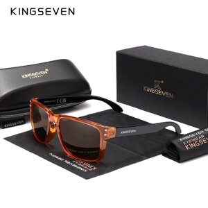 Чоловічі поляризаційні сонцезахисні окуляри KINGSEVEN N758 Brown Код/Артикул 184