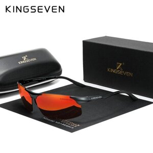 Чоловічі поляризаційні сонцезахисні окуляри KINGSEVEN N9126 Black Red Код/Артикул 184