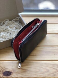 Жіночий шкіряний гаманець Zipper. Жіночий гаманець з натуральної шкіри Код/Артикул 134 404