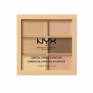 NYX Conceal Correct Contour Makeup Set 6 x 1,5 г Палетка 1,5 г Під замовлення з Франції за 30 днів. Доставка