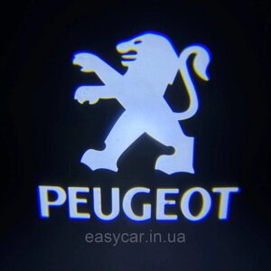 Логотип підсвічування двері Пежо Peugeot Лінза скло HD зображення, PREMIUM Код/Артикул 189 PEUGEOT 407