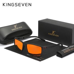 Чоловічі поляризаційні сонцезахисні окуляри KINGSEVEN LC755 Black Red Код/Артикул 184