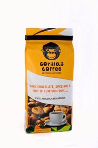 Кава Арабіка 250 г у зернах Gorillas Coffee Світле обсмажування Код/Артикул 27 Коф-1