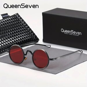 Поляризаційні сонцезахисні окуляри для жінок та чоловіків QUEENSEVEN WYJ037 Gray Red Код/Артикул 184