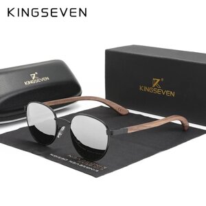 Жіночі поляризаційні сонцезахисні окуляри KINGSEVEN W5519 Silver Код/Артикул 184