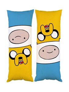 Подушка дакімакура Час Пригод Фін Джейк adventure time декоративна ростова подушка для обіймання двостороння