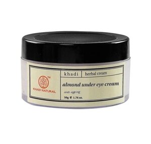Крем від темних кіл під очима з Мигдальним маслом (50 г), Almond Under Eye Cream, Khadi Natural Під замовлення з Індії
