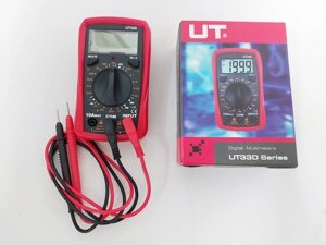Мультиметр UNI-T з зумером і світлодіодом UT33D Код/Артикул 30 6150
