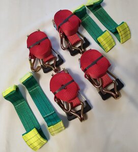 Автовозні ремені, набір евакуаторника для фіксації ТЗ Код/Артикул 740102