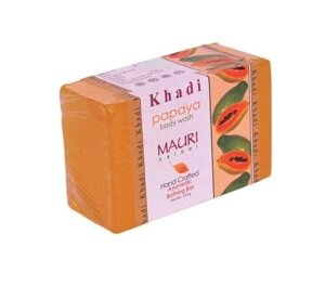 Мило ручної роботи з Папаєю (125 г), Papaya Body Wash, Khadi Mauri Під замовлення з Індії 45 днів. Безкоштовна