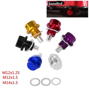 M12x1,5 M12x1,25 M14x1,5 Магнітна пробка для зливу олії та гайка для зливу олії (доступно безліч кольорів) під