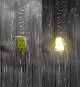 Світловідбиваючий брелок на рюкзак МІНЬЙОН жовтий Код/Артикул 173 Код/Артикул 173