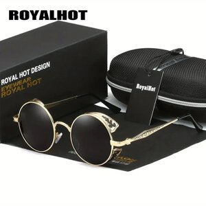 Поляризаційні сонцезахисні окуляри для жінок та чоловіків RoyalHot 900p68 Gold Gray Код/Артикул 184