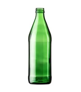 2376 шт Пляшка скло зелена 500 мл під гвинт 28 мм упаковка