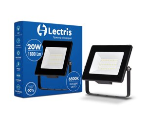 Світлодіодний прожектор Lectris 20W 1800Лм 6500K 185-265V IP65 1-LC-3002 Код/Артикул 45 1-LС-3002