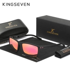 Чоловічі поляризаційні сонцезахисні окуляри KINGSEVEN LC755 Black Pink Код/Артикул 184 124221