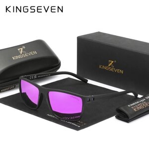 Чоловічі поляризаційні сонцезахисні окуляри KINGSEVEN LC755 Black Purple Код/Артикул 184