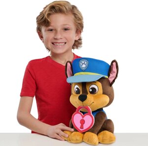 Велика мяка плюшева іграшка чейза із сюрпризом. Just Play Paw Patrol Lots Plush Chase Код/Артикул 75 1407