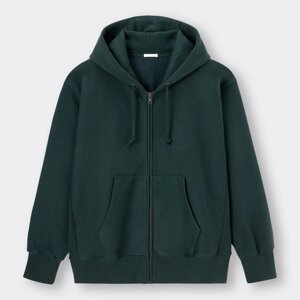 GU by Uniqlo Толстовка з капюшоном на блискавці та довгими рукавами Heavyweight Big Sweat під замовлення з Японії за 30