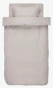 Комплект білизни ELLIE 140x200см світло-сірий вишивка Код/Артикул 7398630