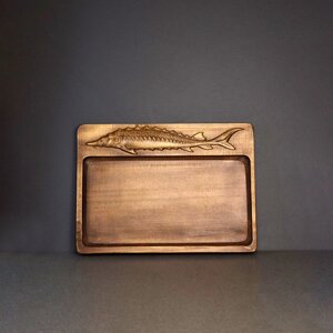 Піднос для подачі суші з Осетром Розмір 17 х 23 см. Код/Артикул А1017