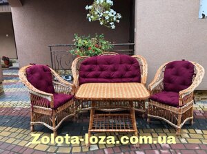 Набір Меблів з лози "Бархат " . Арт: 1455 Код/Артикул 148 Арт:1455