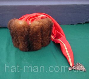 Гетьманська шапка з коричневого хутра КодАртикул 2
