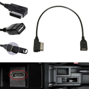 USB-музичний інтерфейс AMI MMI AUX-кабель для моделі A3/A4/A5/A6/A7/A8/Q5/Q7/R8 Під замовлення за 30 днів, доставка