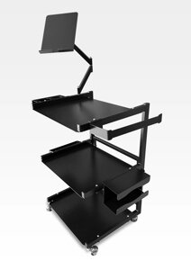 Стіл для тату майстра, візок, етажерка, тату станція 50х40 з аксесуарами Код/Артикул 0981а