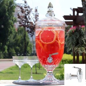 Лимонадник на підставці 4,5л з пластиковим краном Код/Артикул 186 LNP45P
