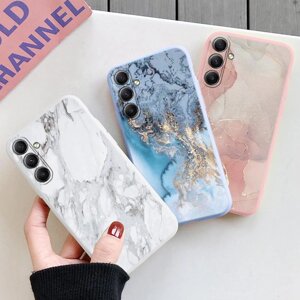 Мармуровий м'який візерунок силіконовий чохол для Samsung A55 M35 S24 FE Xiaomi Redmi Note 13 Pro iPhone … під