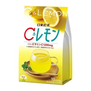 NITTOH Tea Vitamin C and Lemon зігріваючий напій з вітаміном С та лимоном, 10 стиків на 10 днів під замовлення з Японії