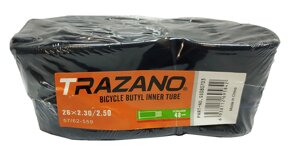 Камера 26х2.30/2.40/2.50 (57/60/62-559) Trazano 48 мм. A/V Код/Артикул 43 VP-9283