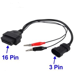 Перехідник Fiat, Alfa Romeo, Lancia, Chery 3 pin на 16 pin OBD 2 Код/Артикул 13