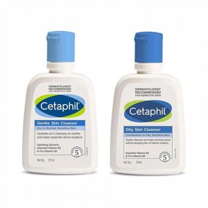 Набір засобів для чищення для сухої та жирної шкіри (125 мл + 125 мл), Skin Cleanser Set, Cetaphil Під замовлення з