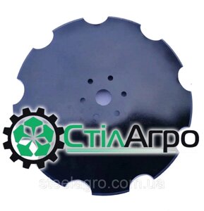 Диск борони Ø560x6мм, Ø46 6 отв. 15мм "ромашка" Z10 диски ДЛ, БДМ, Лозівський на Дукат, Талер не фарбований Код/Артикул