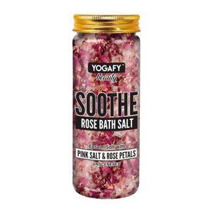 Заспокійлива Рожева сіль для ванни (250 г), Soothe Rose Bath Salt, YOGAFY Під замовлення з Індії 45 днів. Безкоштовна