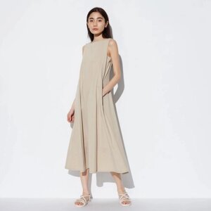 Uniqlo JAPAN Ultra Stretch Air Rhythm Сукня без рукавів стандартної довжини від 112 до 122,5 див під замовлення з