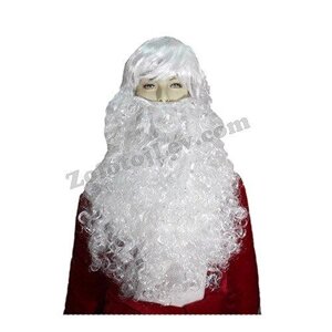 Борода Діда Мороза з великою перукою Код/Артикул 21 PR060005