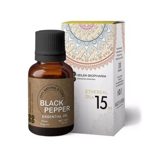 Ефірна олія Чорного перцю (15 мл), Black Pepper Essential Oil, Heilen Biopharm Під замовлення з Індії 45 днів.