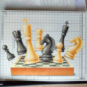 Наліпка для одягу "Шахмати" розмір А4 Код/Артикул А4