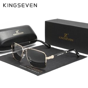 Поляризаційні градієнтні сонцезахисні окуляри для чоловіків та жінок KINGSEVEN N7790 Gold Black Gray Код/Артикул 184