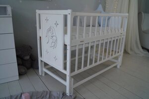 Ліжко дитяче Baby Comfort Матуся з маятником біла Код/Артикул 15