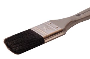 Пензель для фарб та лаку флейцевий тип "ЛАКРА" HorsAY Hard ARCHITECT натуральна щетина дерев'яна ручка 1,5" Код/Артикул