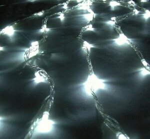 Гірлянда Водоспад білий, 2х1.5 метра, 180 LED, прозорий дріт Код/Артикул 43 GYRA-8454