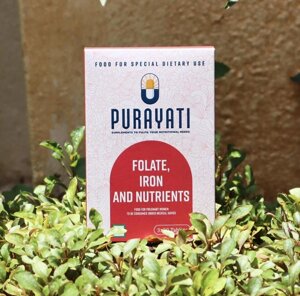 Фолат, залізо та поживні речовини (60 таблеток), Folate, Iron & Nutrients, Purayati Під замовлення з Індії 45 днів.