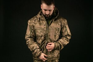 Куртка зимова тактична для ЗСУ виготовлена з тканини Дюспо ( Осінь / Зима ) Код/Артикул 115 АК-001